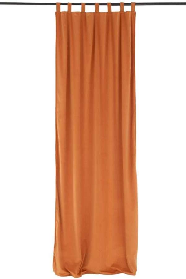 CURTAIN LONG VELVET OCHRE