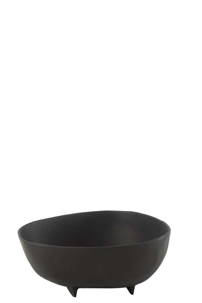 BOWL GOA ALUMINIUM BLACK LARGE