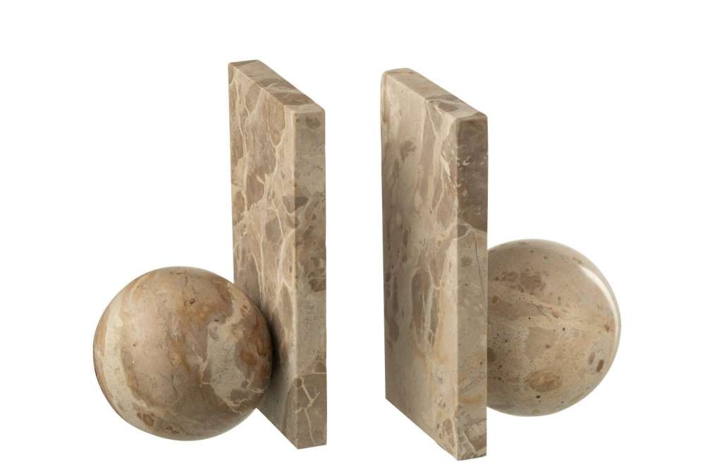 BOOKEND MARBLE BEIGE