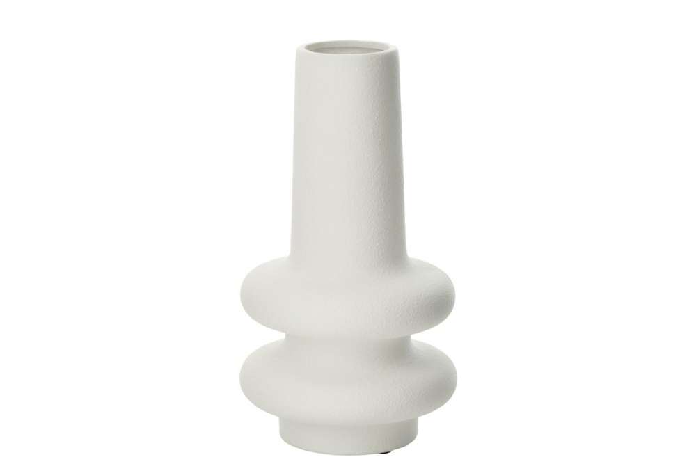 VASE  LYRA CLAY WHITE LARGE