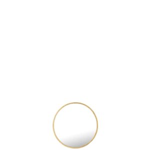 MIRROR MONA ROUND IRON/GLASS GOLD MEDIUM