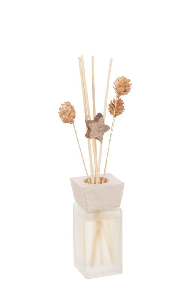 REED DIFFUSER VANILLA BLACK PEPPER DRY FLOWER ROSE GOLD COLORED