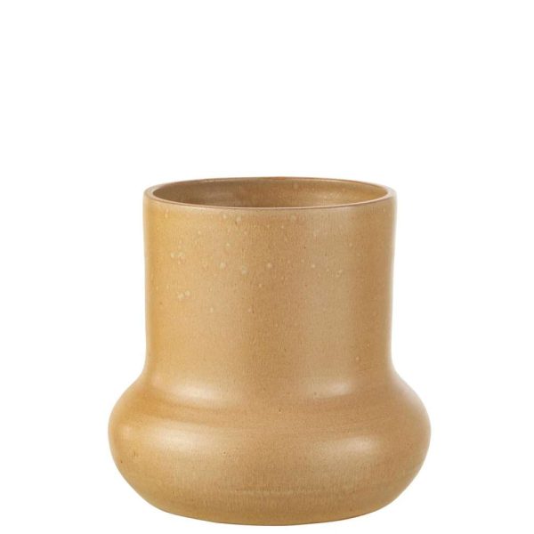FLOWERPOT ORGANIC CERAMIC BEIGE LARGE