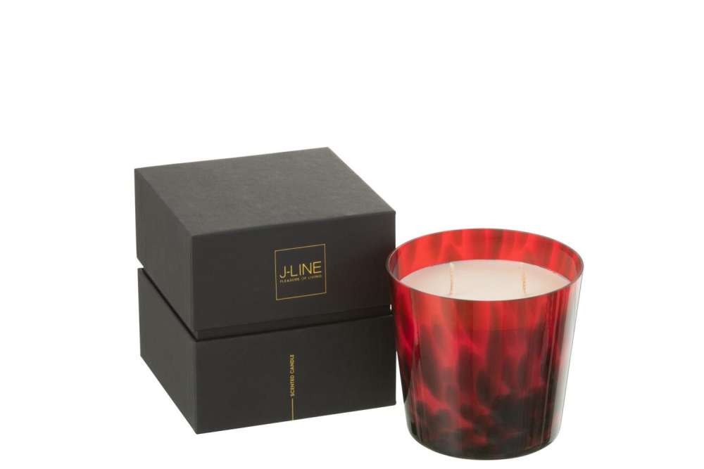 SCENTED CANDLE NOA RED SMALL-50H