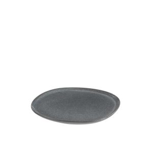 PLATE LOUISE CERAMIC GREY MEDIUM