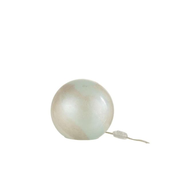 LAMP PEARL ROUND GLASS WHITE SMALL