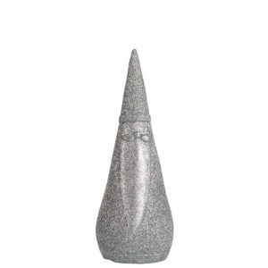 SANTA CLAUS POLY SILVER SMALL