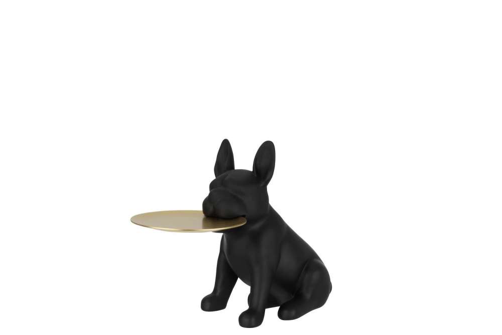 TRAY BULLDOG POLY BLACK/GOLD SMALL