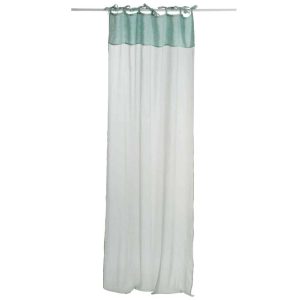 CURTAIN COTTON VOILE+LINEN MINT