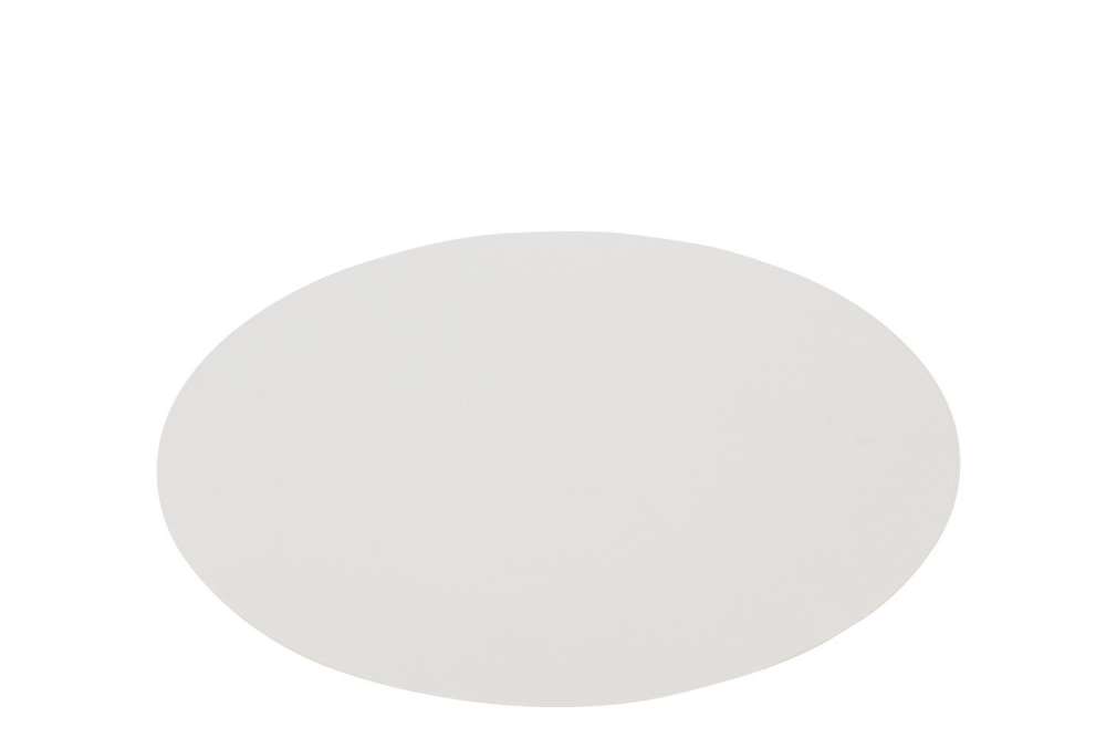 PLACEMAT ROUND PVC WHITE