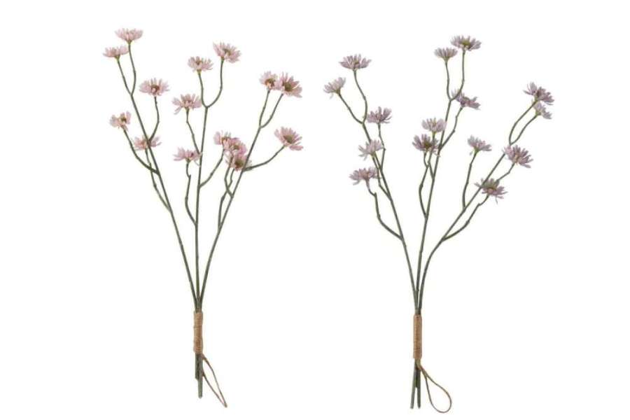 BUNDLE ASTER PLASTIC PURPLE/PINK ASSORTMENT OF2