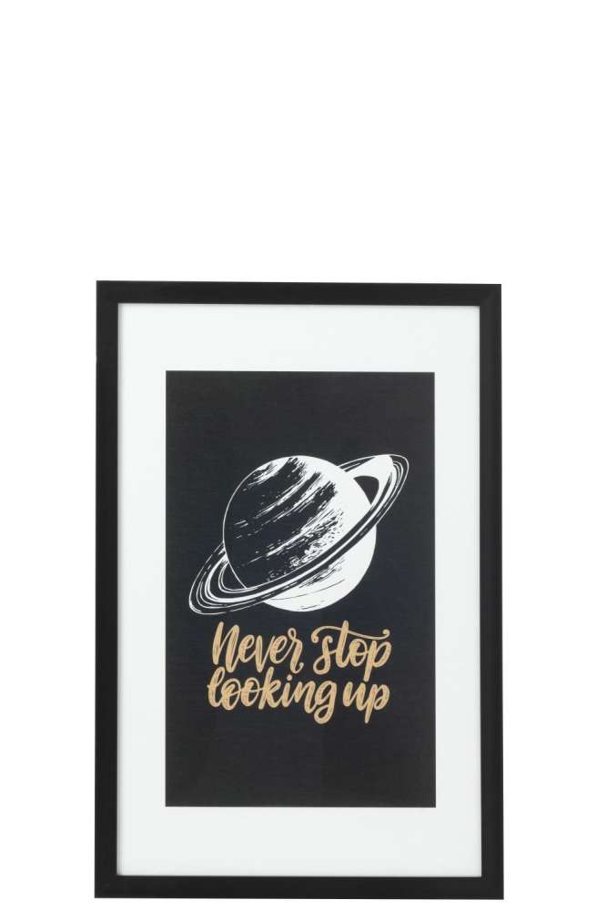 WALL DECO MOON PAPER/PLASTIC BLACK