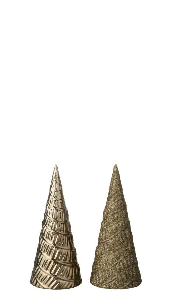 TREE PLASTIC BROWN ASSORTMENT OF 2