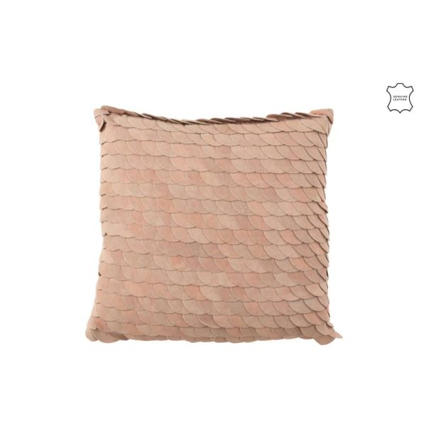 CUSHION SCAL SQUAR LEATHER PK