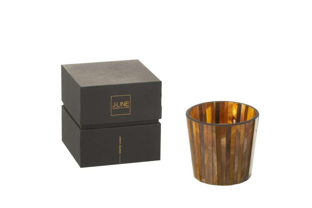 SCENTED CANDLE NOA ZESTY SUNBURST OCHRE SMALL-35H