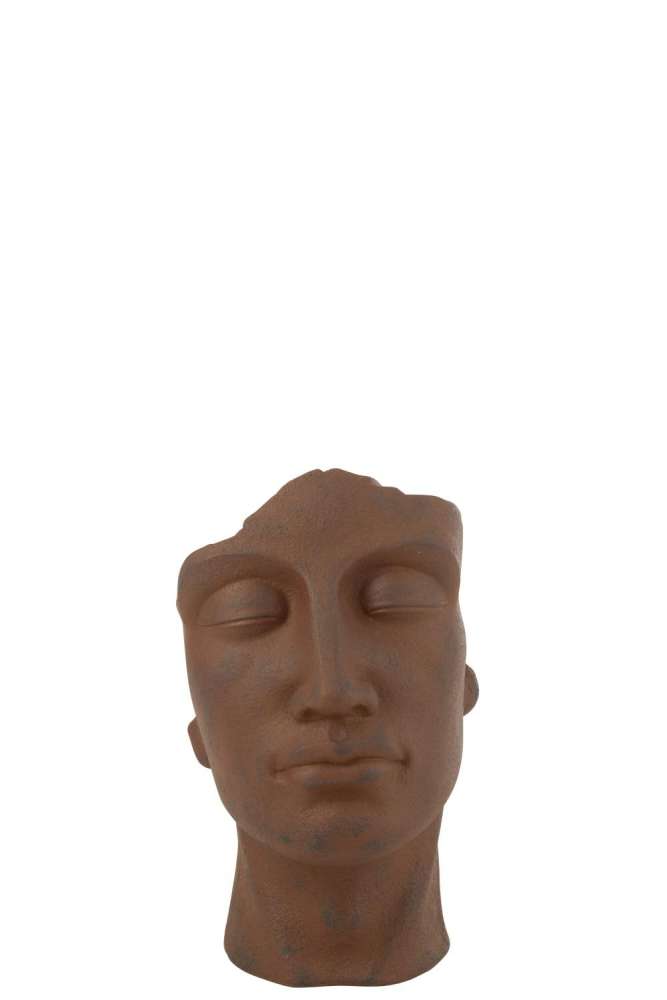 FLOWER POT DAVID CLAY RUST SMALL