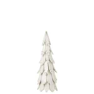 CHRISTMAS TREE PIECES WOOD WHITE MEDIUM
