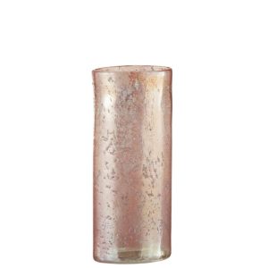 VASE OVAL GLASS PINK MIX EXTRA LARGE