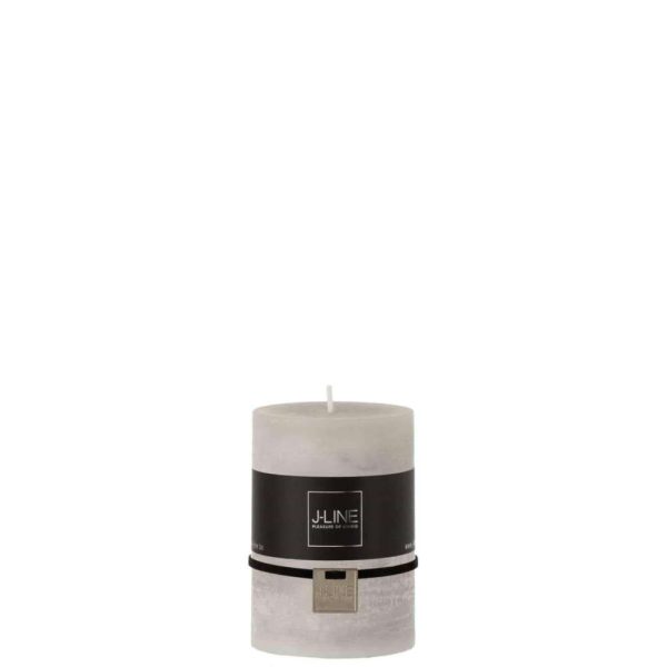 CYLINDER CANDLE  LIGHT GREY M39H
