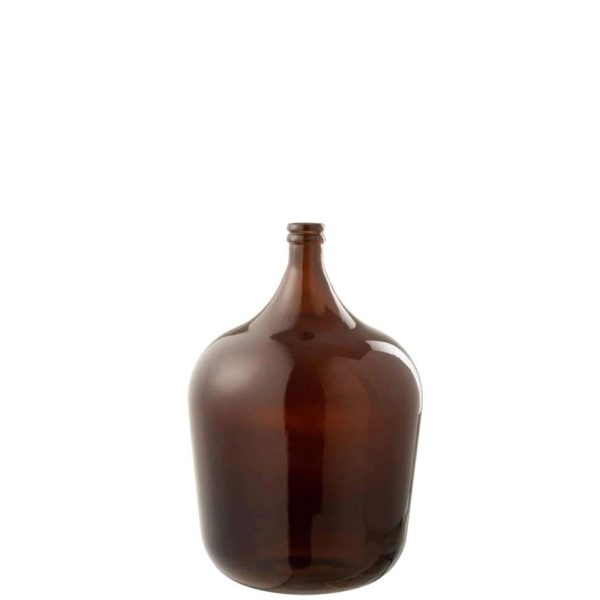 VASE CARAFE GLASS BROWN