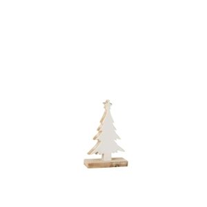 CHRISTMAS TREE MANGO WOOD WHITE/WHITE WASH SMALL