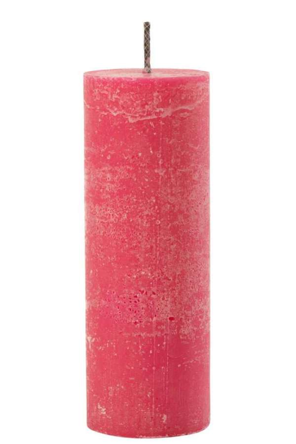 OUTDOOR CANDLE PILLAR PARAFFIN PINK EXTRA LARGE-50HOURS