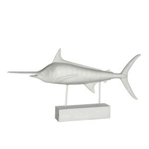 SWORDFISH ON FOOT POLY SILVER