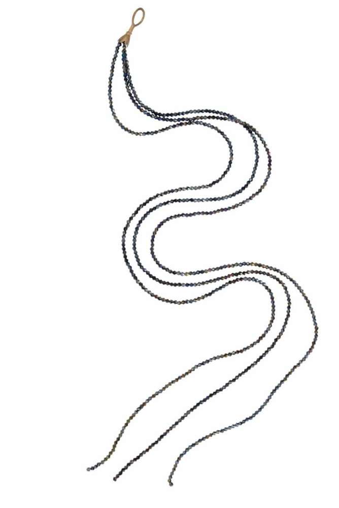 BUNDLE STRASS PEARL PLASTIC BLACK LARGE