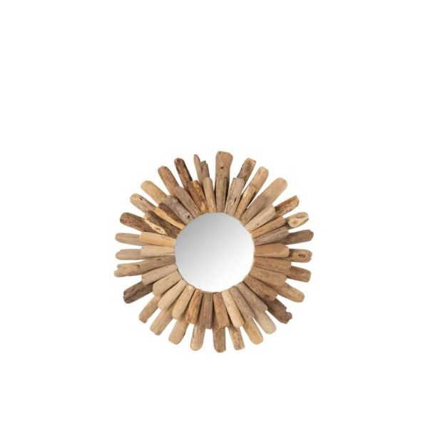 MIRROR ROUND DRIFTWOOD NATURAL MEDIUM