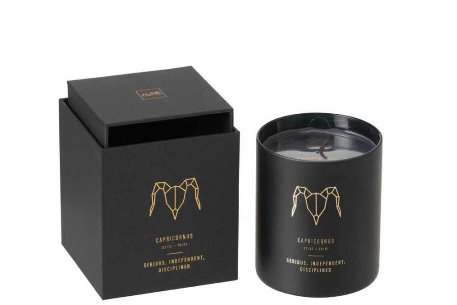 SCENTED CANDLE ASTRO  CAPRICORNUS BLACK-50H