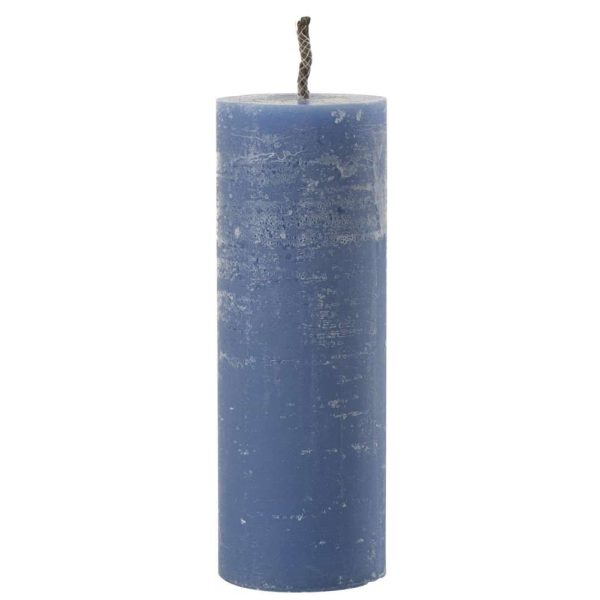 OUTDOOR CANDLE PILLAR PARAFFIN BLUE EXTRA LARGE-50HOURS