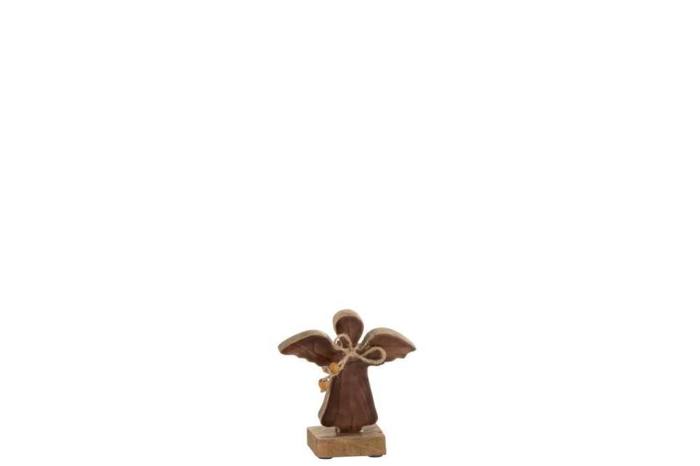 ANGEL ON FOOT VARNISHED BROWN SMALL