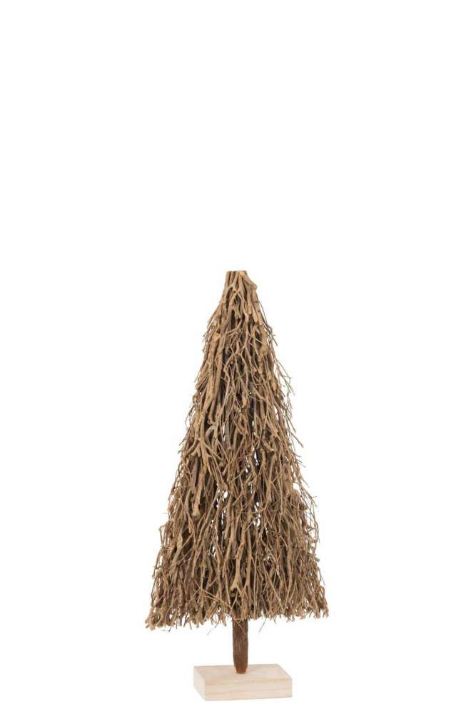 CHRISTMAS TREE FLAT BRANCHES WOOD NATURAL SMALL