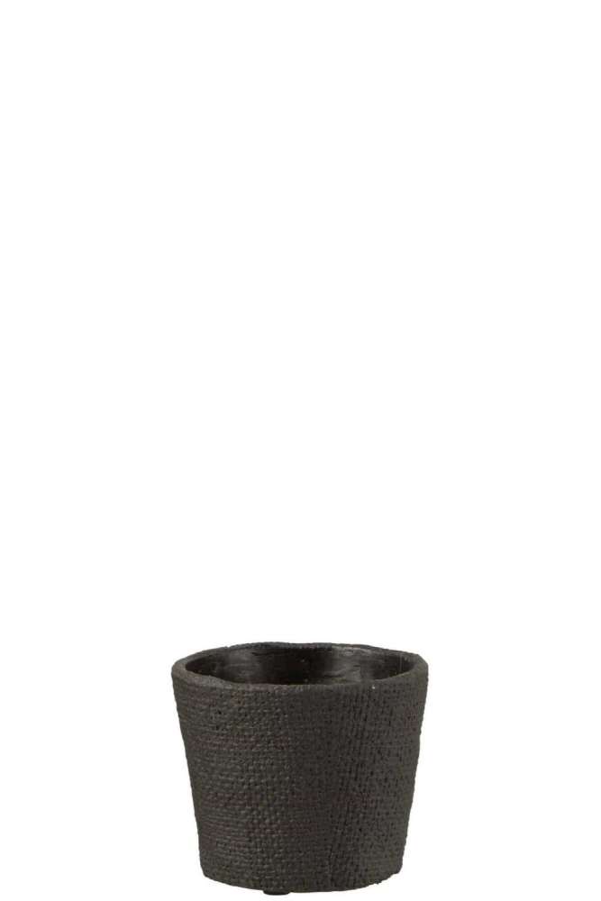FLOWERPOT BAR CEMENT BLACK SMALL