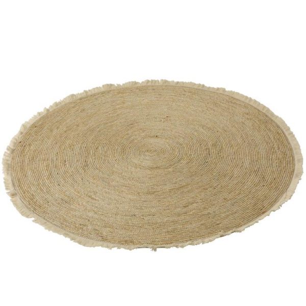 RUG TASSEL BAND MAIZE PEEL/COTTON BEIGE WHITE