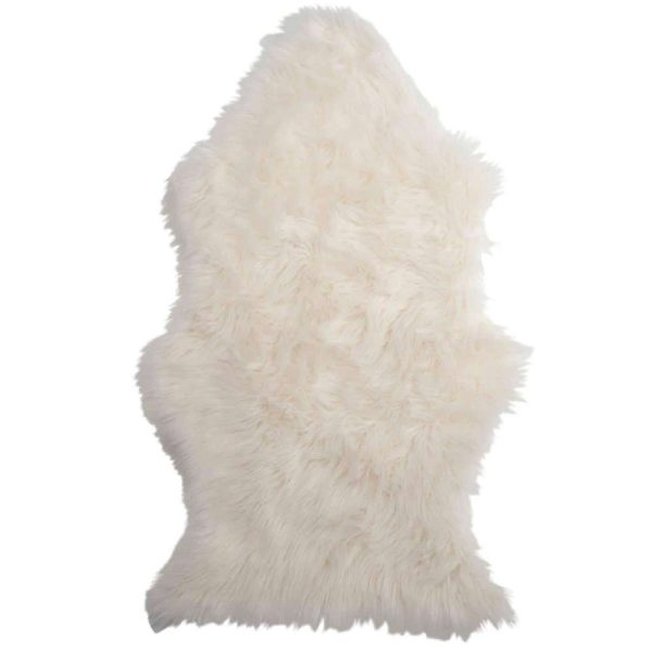 FLOORMAT FAKE FUR WHITE