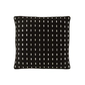 CUSHION MIRROR RECTANGLE COTTON BLACK/SILVER