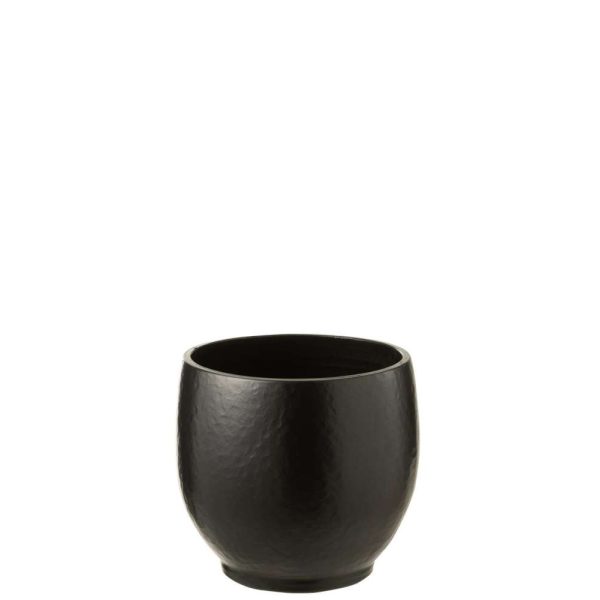 FLOWERPOT YING CERAMIC BLACK SMALL