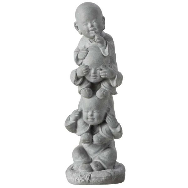 MONK ON SHOULDERS POLY GREY
