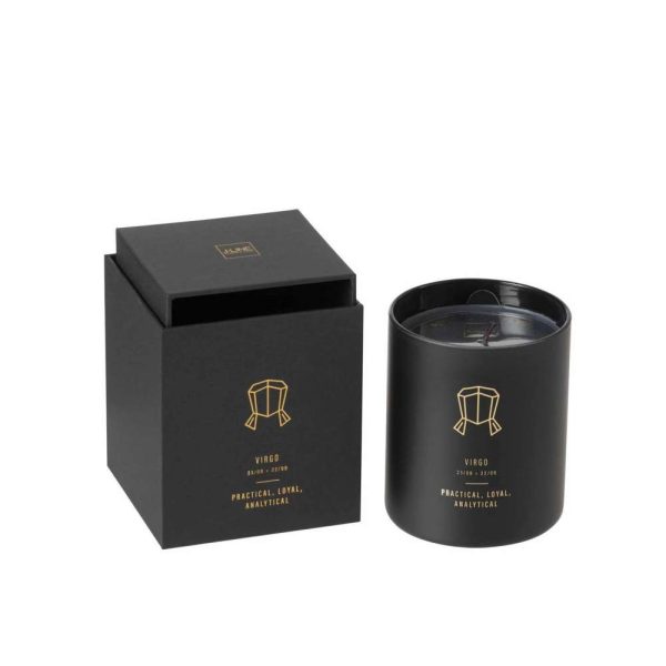 SCENTED CANDLE ASTRO  VIRGO BLACK-50H