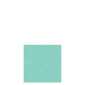 PACK 16 NAPKINS TEXTTILE TOUCH PAPER TURQUOISE SMALL