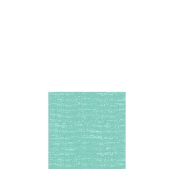 PACK 16 NAPKINS TEXTTILE TOUCH PAPER TURQUOISE SMALL