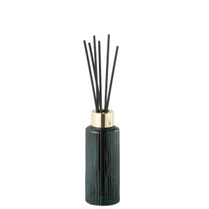 SCENTED OIL CEDAR BREEZE GLASS DARK GREEN SMALL