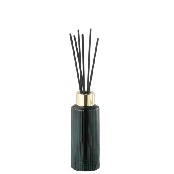 SCENTED OIL CEDAR BREEZE GLASS DARK GREEN SMALL