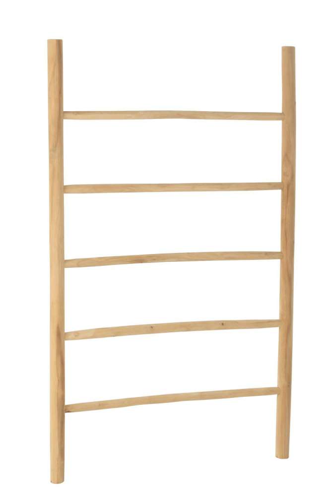 LADDER 5 STEPS TEAK WOOD NATURAL