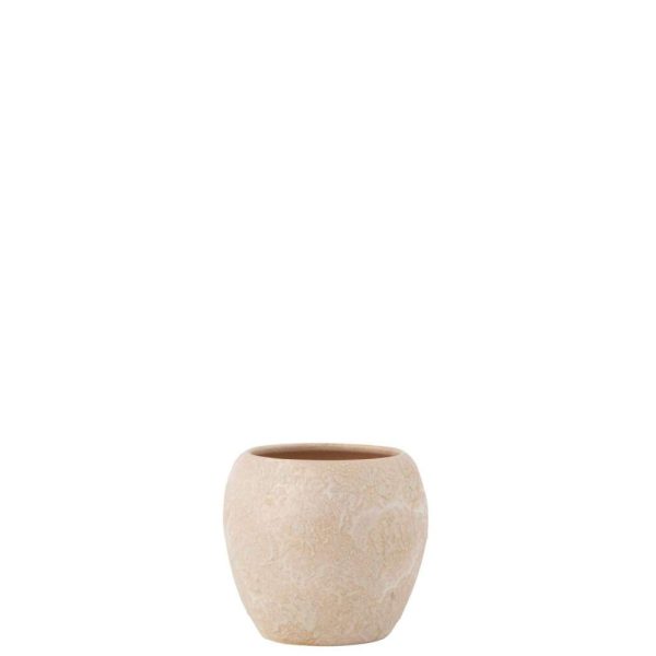 FLOWERPOT ROUND TERRA ROSE GOLD  LARGE