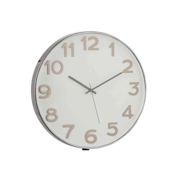 CLOCK ARABIC NUMERALS PLASTIC DARK GREY