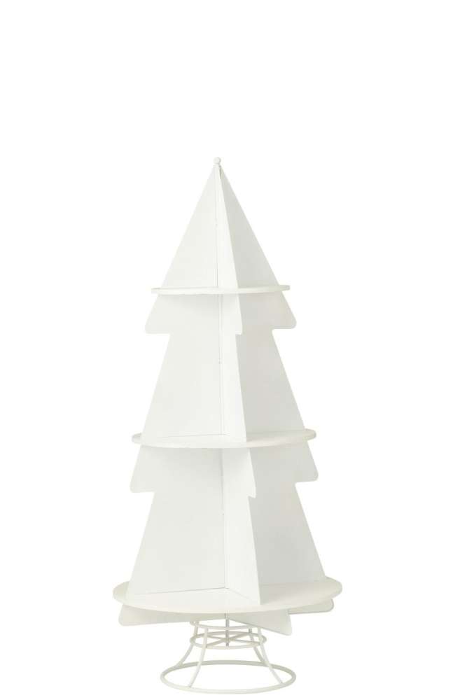 RACK X'MAS TREE METAL WHITE MEDIUM
