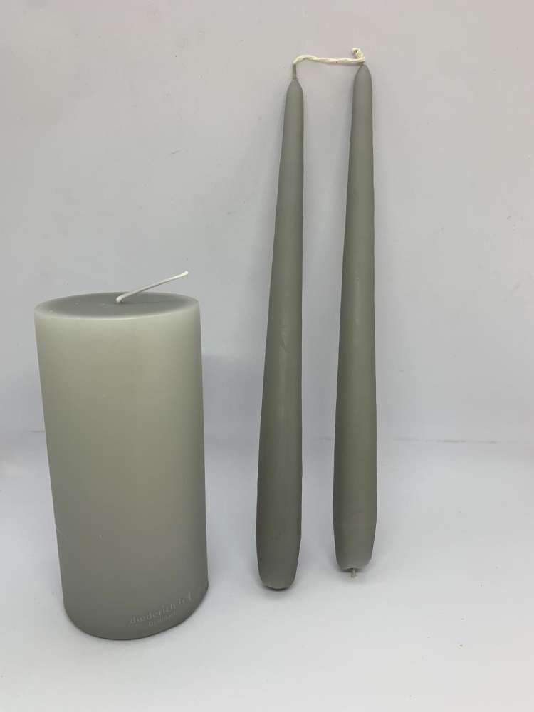 Kubbelys -03 Grå- 7x20cm