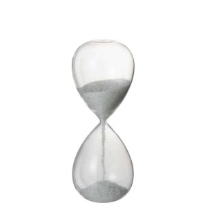 HOURGLASS PEARLS GLASS WHITE LARGE